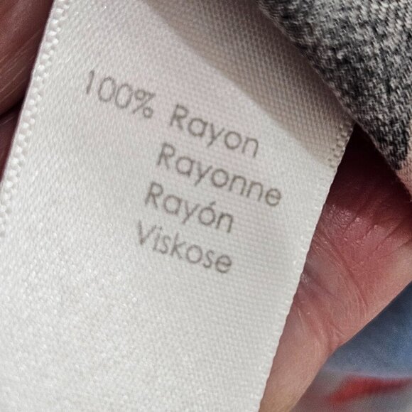 P.J. Salvage Size XL Tropical Staycation Palm Print Rayon Pants Colorful - Picture 6 of 9